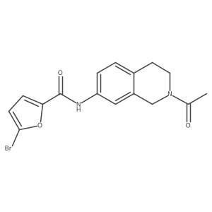 N-(2-acetyl-1,2,3,4-tetrahydroisoquinolin-7-yl)-5-bromofuran-2-carboxamide Structure