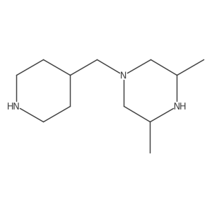 3,5-Dimethyl-1-(4-piperidinylmethyl)piperazine结构式