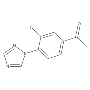 1-(3-Fluoro-4-(1h-1,2,4-triazol-1-yl)phenyl)ethan-1-one Structure