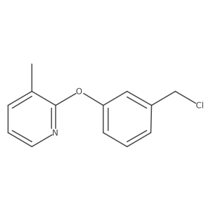 2-(3-(Chloromethyl)phenoxy)-3-methylpyridine结构式
