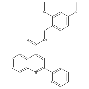 N-[(2,4-Dimethoxyphenyl)methyl]-2-(pyridin-2-YL)quinoline-4-carboxamide Structure