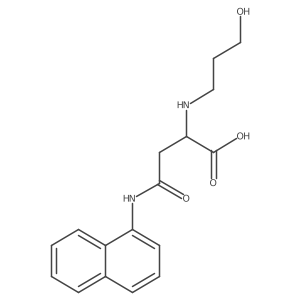 2-((3-Hydroxypropyl)amino)-4-(naphthalen-1-ylamino)-4-oxobutanoic acid结构式