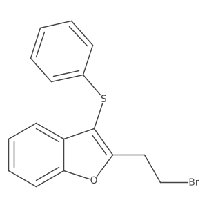 Benzo[b]furan,2-(2-bromoethyl)-3-(phenylthio)- Structure
