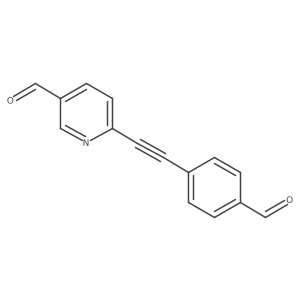6-((4-Formylphenyl)ethynyl)nicotinaldehyde Structure