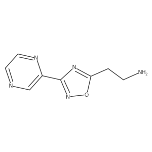 [2-(3-Pyrazin-2-yl-1,2,4-oxadiazol-5-yl)ethyl]amine hydrochloride结构式