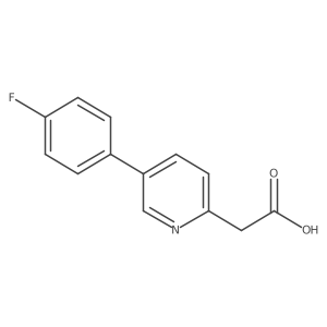 2-(5-(4-Fluorophenyl)pyridin-2-yl)acetic acid结构式