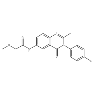 COCC(=O)Nc1ccc2nc(C)n(-c3ccc(Cl)cc3)c(=O)c2c1结构式