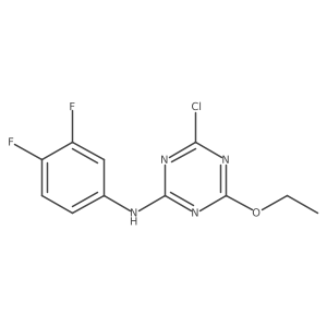 4-chloro-N-(3,4-difluorophenyl)-6-ethoxy-1,3,5-triazin-2-amine Structure
