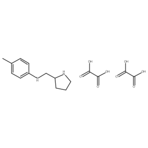 4-Methyl-N-(2-pyrrolidinylmethyl)aniline dioxalate结构式