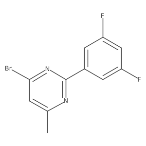 4-Bromo-2-(3,5-difluorophenyl)-6-methylpyrimidine Structure