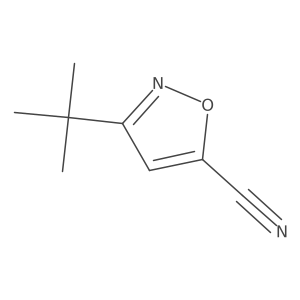 3-(Tert-butyl)isoxazole-5-carbonitrile Structure