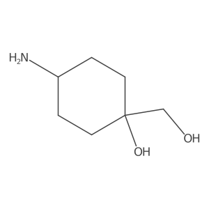 trans-4-Amino-1-(hydroxymethyl)cyclohexanol结构式