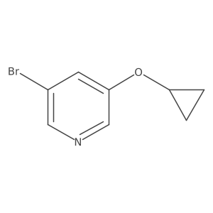 3-Bromo-5-cyclopropoxypyridine Structure