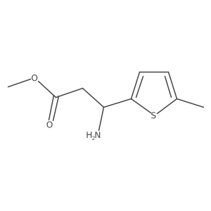 methyl (3S)-3-amino-3-(5-methylthiophen-2-yl)propanoate Structure