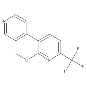 2-Methoxy-3-(pyridin-4-yl)-6-(trifluoromethyl)pyridine Structure