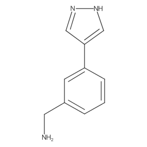 3-(4-Pyrazolyl)benzylamine Structure