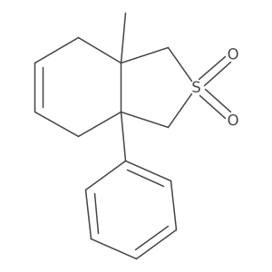 (3AR,7AR)-3A-Methyl-7A-phenyl-1,3,3A,4,7,7A-hexahydro-2-benzothiophene 2,2-dioxide结构式