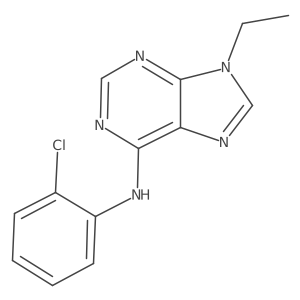 N-(2-chlorophenyl)-9-ethyl-9H-purin-6-amine结构式
