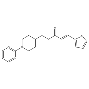 (E)-N-((1-(pyrimidin-2-yl)piperidin-4-yl)methyl)-3-(thiophen-2-yl)acrylamide Structure