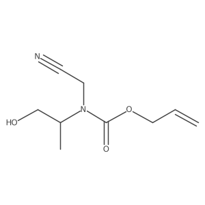 2-Propen-1-yl N-(cyanomethyl)-N-[(1R)-2-hydroxy-1-methylethyl]carbamate结构式