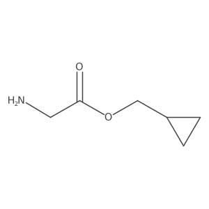 Cyclopropylmethyl 2-aminoacetate结构式