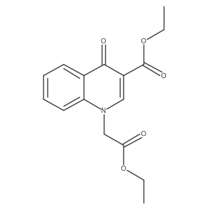 Ethyl 1-(2-ethoxy-2-oxoethyl)-4-oxo-1,4-dihydroquinoline-3-carboxylate Structure