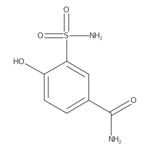 4-Hydroxy-3-sulfamoylbenzamide结构式