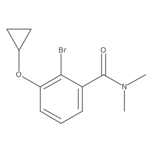 2-Bromo-3-cyclopropoxy-N,N-dimethylbenzamide Structure