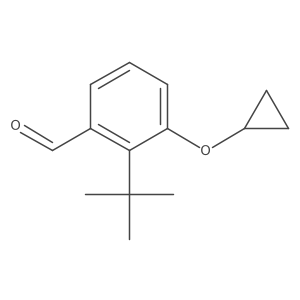 2-Tert-butyl-3-cyclopropoxybenzaldehyde Structure