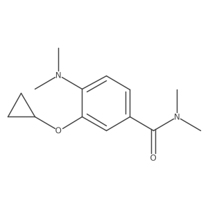 3-Cyclopropoxy-4-(dimethylamino)-N,N-dimethylbenzamide Structure