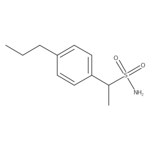1-(4-Propylphenyl)ethane-1-sulfonamide Structure