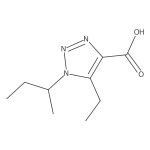 1-(Sec-butyl)-5-ethyl-1h-1,2,3-triazole-4-carboxylic acid结构式