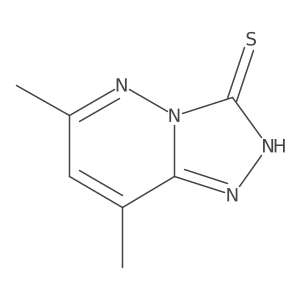 1,2,4-Triazolo[4,3-b]pyridazine-3(2H)-thione, 6,8-dimethyl- Structure