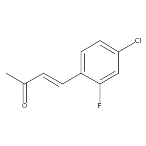 (E)-4-(4-chloro-2-fluorophenyl)-but-3-en-2-one结构式