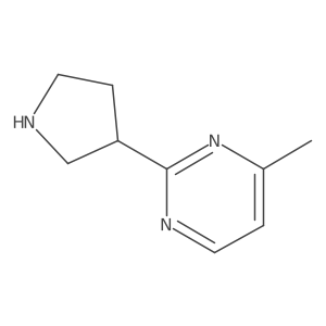 4-Methyl-2-(pyrrolidin-3-yl)pyrimidine结构式