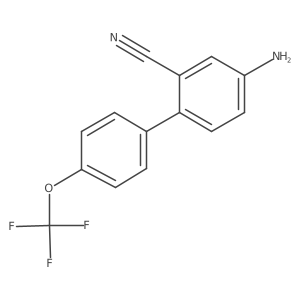 4-Amino-2-cyano-4'-(trifluoromethoxy)biphenyl结构式