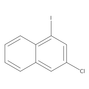 3-Chloro-1-iodonaphthalene结构式