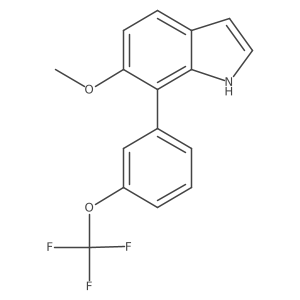 1H-Indole, 6-methoxy-7-[3-(trifluoromethoxy)phenyl]- Structure
