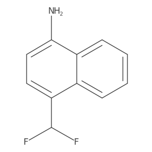 1-Amino-4-(difluoromethyl)naphthalene结构式