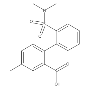 2-(2-N,N-Dimethylsulfamoylphenyl)-5-methylbenzoic acid结构式