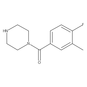 1-(4-Fluoro-3-methylbenzoyl)piperazine Structure