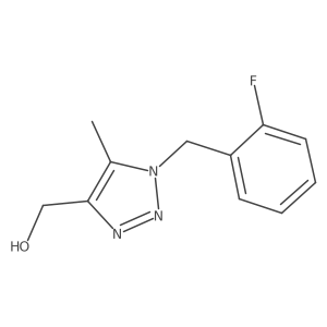 {1-[(2-fluorophenyl)methyl]-5-methyl-1H-1,2,3-triazol-4-yl}methanol Structure
