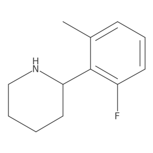 2-(2-Fluoro-6-methylphenyl)piperidine结构式