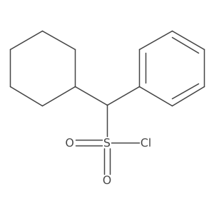 Cyclohexyl(phenyl)methanesulfonyl chloride Structure