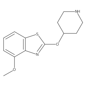 4-Methoxy-2-(piperidin-4-yloxy)-1,3-benzothiazole结构式
