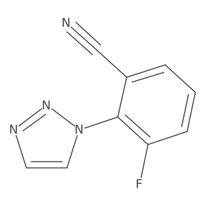 3-Fluoro-2-(triazol-1-yl)benzonitrile结构式