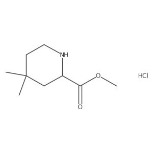 Methyl 4,4-dimethylpiperidine-2-carboxylate hydrochloride Structure