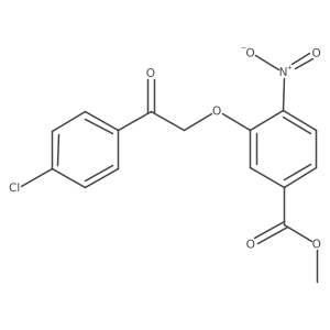 Methyl 3-(2-(4-chlorophenyl)-2-oxoethoxy)-4-nitrobenzoate Structure