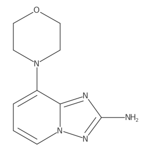 8-Morpholin-4-yl-[1,2,4]triazolo[1,5-a]pyridin-2-ylamine结构式