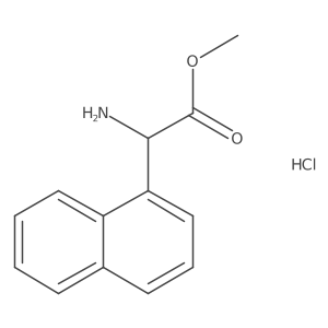 Methyl amino(1-naphthyl)acetate hydrochloride Structure